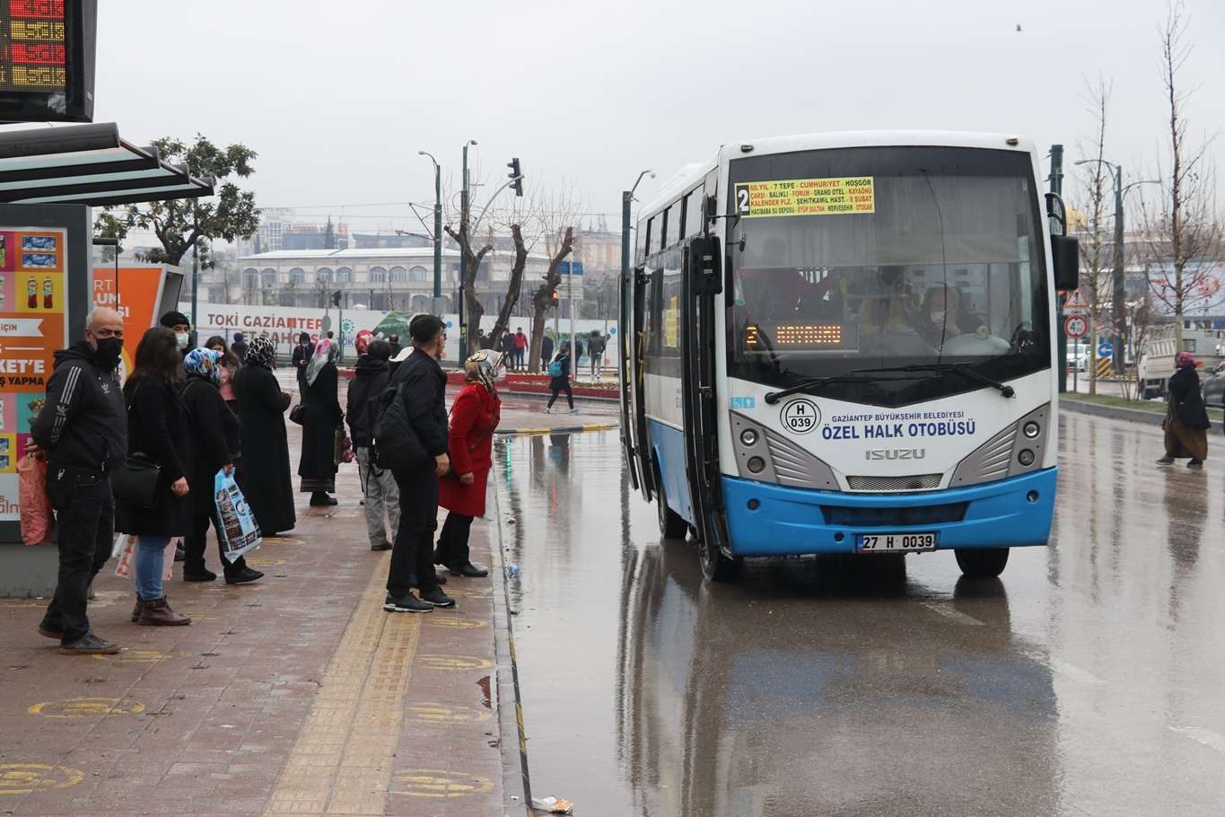 Gaziantep'te toplu ulaşıma yüzde 25 zam yapıldı